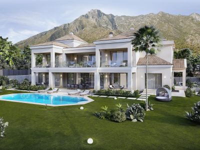 Modern villa just refurbished in Sierra Blanca Marbella with panoramic views