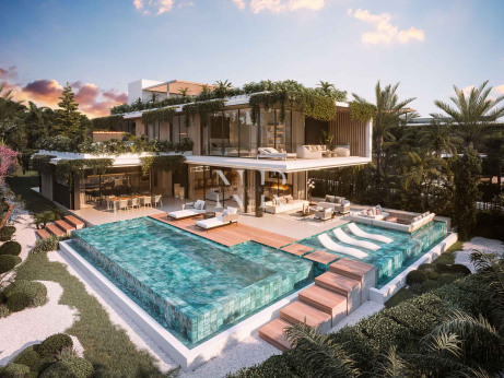 Newly built villa in Urbanisation Cascada de Camoján with panoramic sea views for sale
