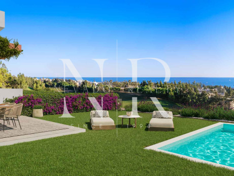Adosada en Mijas Costa con vistas al mar en construcción