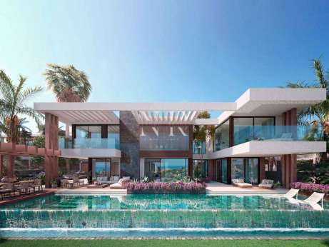 Villa en Nueva Andalucía en construcción en urbanización cerrada en venta