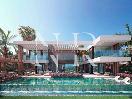 Villa en Nueva Andalucía en construcción en urbanización cerrada en venta