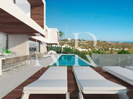 Projet de villa dans l'urbanisation de Los Flamingos Golf avec vue sur la mer à vendre