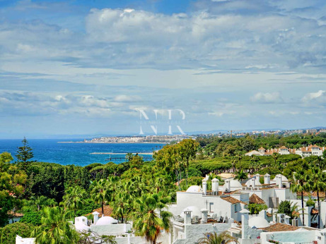 Completely renovated second-line beach penthouse for sale on the Golden Mile
