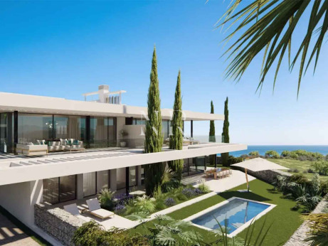 Villa jumelée en construction à Santa Clara Golf avec vue mer à vendre