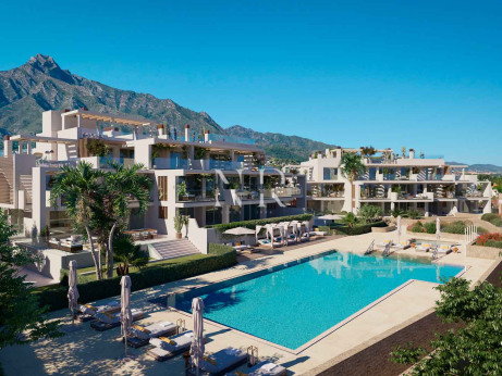 Newly built apartment on the Golden Mile in a gated community for sale