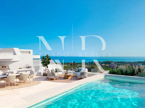 Golden Eight – Maisons mitoyennes avec vue mer à Artola Alta, Marbella à vendre