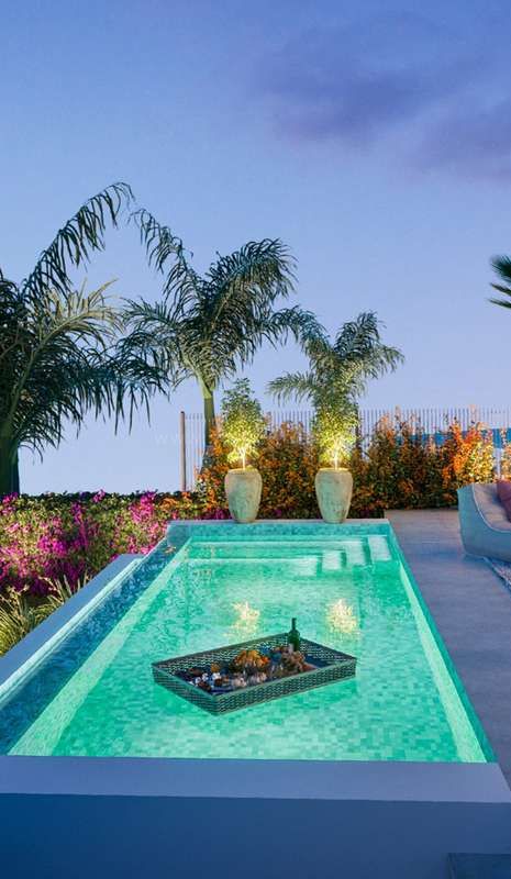 Villas mitoyennes avec vues panoramiques sur la mer à Mijas Costa