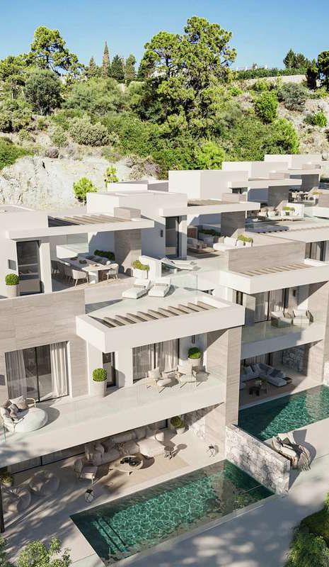 Residencias de lujo con vistas al mar en La Quinta, Marbella