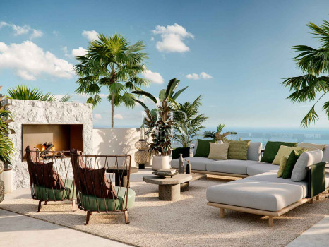 Villa à Nueva Andalucía en construction dans une communauté fermée à vendre