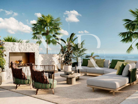 Villa in Nueva Andalucía under construction in a gated community for sale