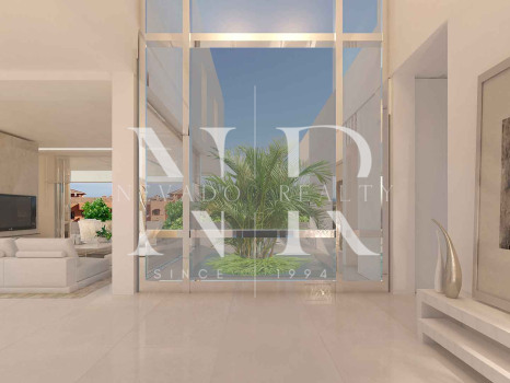 Projet de villa dans l'urbanisation de Los Flamingos Golf avec vue sur la mer à vendre