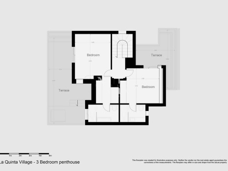 Penthouse in La Quinta Village residential complex with sea views for sale