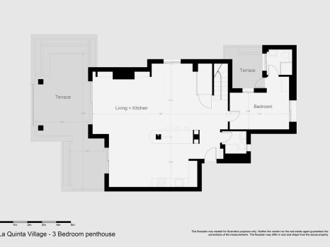 Penthouse in La Quinta Village residential complex with sea views for sale