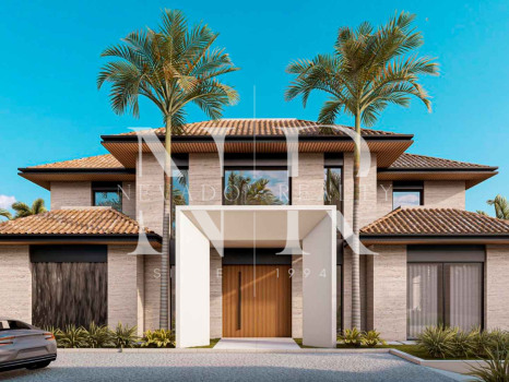 Villa en estructura para construir en La Alquería con vistas mar y golf en venta