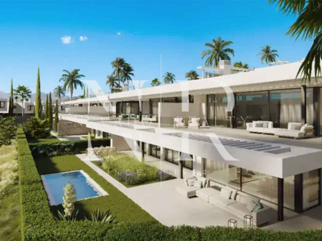 Villa jumelée en construction à Santa Clara Golf avec vue mer à vendre