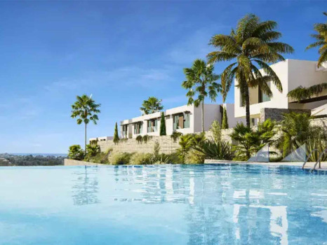Villa jumelée en construction à Santa Clara Golf avec vue mer à vendre