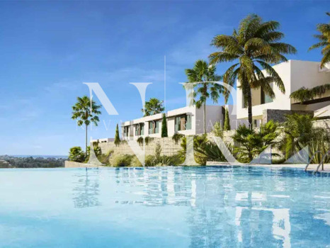 Villa jumelée en construction à Santa Clara Golf avec vue mer à vendre
