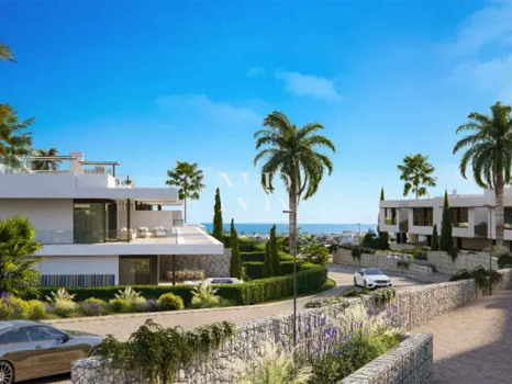Villa jumelée en construction à Santa Clara Golf avec vue mer à vendre