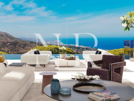 Villa en El Real de la Quinta en construcción con vistas panorámicas al mar en venta