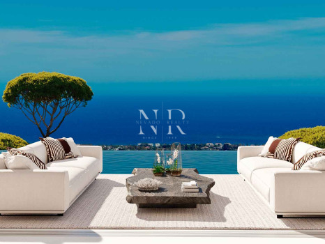 Villa en construction à El Real de la Quinta avec vue panoramique sur la mer, à vendre