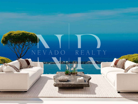 Villa en El Real de la Quinta en construcción con vistas panorámicas al mar en venta