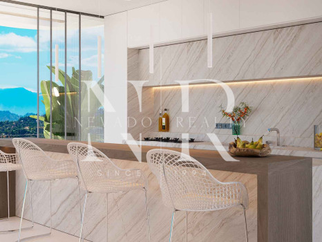 Villa en El Real de la Quinta en construcción con vistas panorámicas al mar en venta