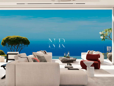Villa en construction à El Real de la Quinta avec vue panoramique sur la mer, à vendre