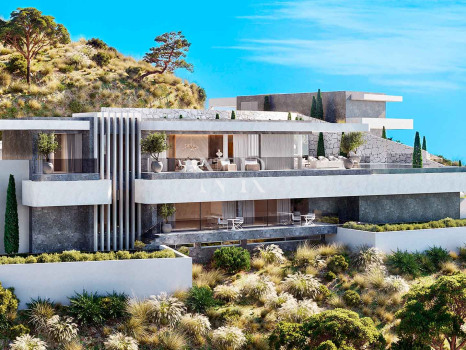 Villa en construction à El Real de la Quinta avec vue panoramique sur la mer, à vendre