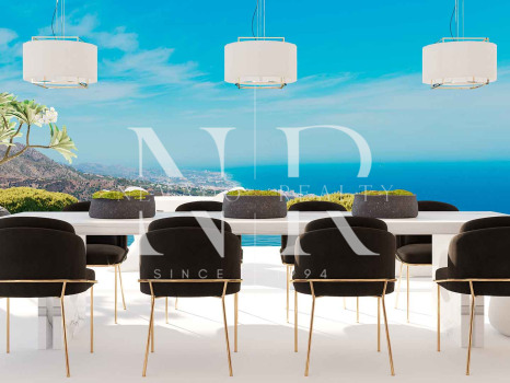 Villa en El Real de la Quinta en construcción con vistas panorámicas al mar en venta