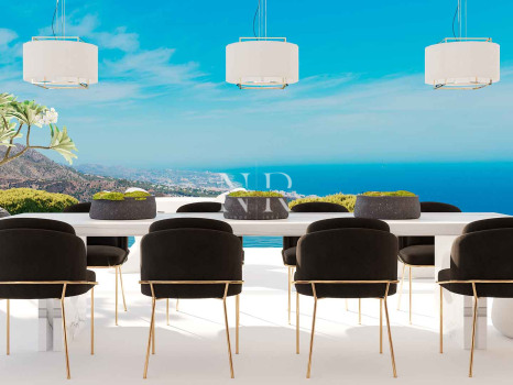 Villa en construction à El Real de la Quinta avec vue panoramique sur la mer, à vendre