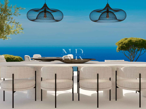 Villa en construction à El Real de la Quinta avec vue panoramique sur la mer, à vendre