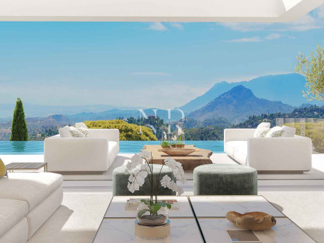 Villa en construction à El Real de la Quinta avec vue panoramique sur la mer, à vendre