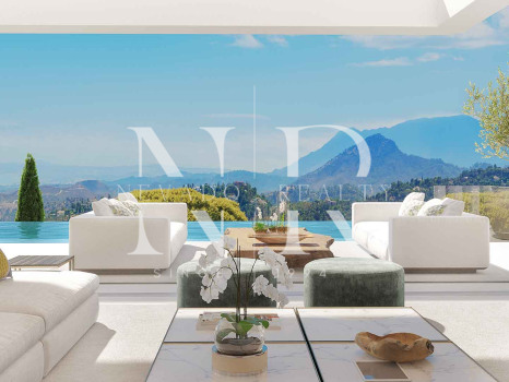 Villa en El Real de la Quinta en construcción con vistas panorámicas al mar en venta