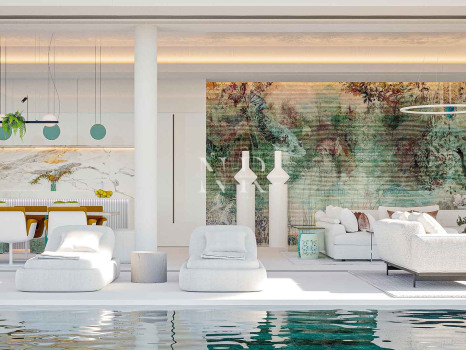 Villa en construction à El Real de la Quinta avec vue panoramique sur la mer, à vendre