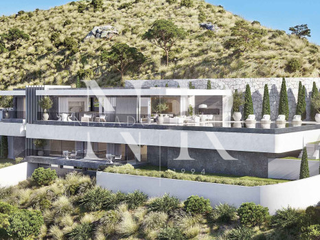 Villa en El Real de la Quinta en construcción con vistas panorámicas al mar en venta
