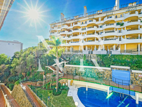 Ático con vistas en al mar en alquiler de corta temporada en Marbella