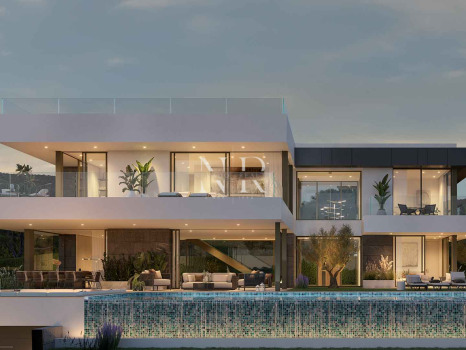 Villa for sale under construction in Artola Alta with sea and golf views