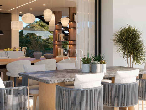 Villa for sale under construction in Artola Alta with sea and golf views