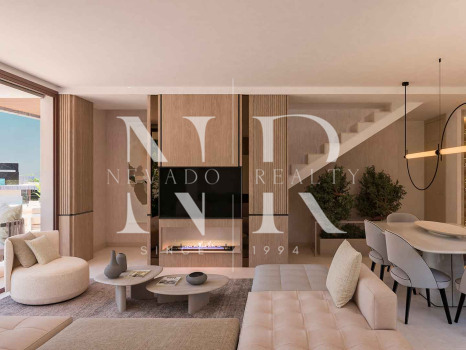 Apartamento en Elviria con amplio jardín y terrazas en venta