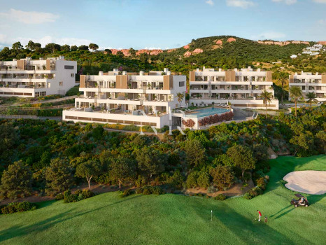 Ático en La Cala Golf Mijas con vistas panorámicas y solárium en venta