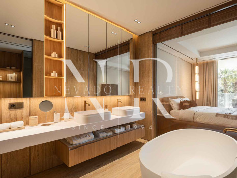 Apartamento en Estepona frontal al mar en primera línea de playa en Estepona