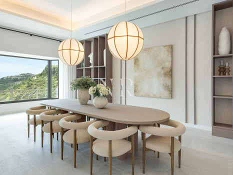 Villa en Urbanización El Madroñal con vistas panorámicas al mar en venta