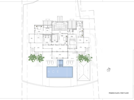 Villa en Urbanización El Madroñal con vistas panorámicas al mar en venta
