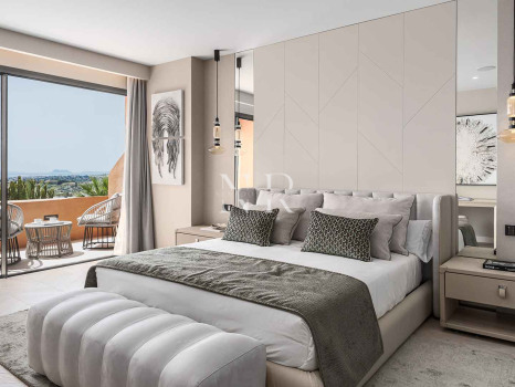 Appartement à vendre dans le lotissement Les Belvederes avec vue panoramique sur la mer
