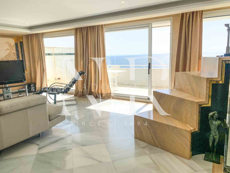 Apartamento con vistas frontales al mar en alquiler de larga temporada en Marbella