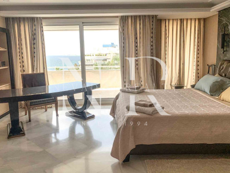 Apartamento con vistas frontales al mar en alquiler de larga temporada en Marbella