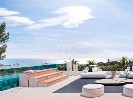 Newly built villa in Urbanisation Cascada de Camoján with panoramic sea views for sale