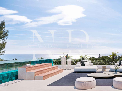 Newly built villa in Urbanisation Cascada de Camoján with panoramic sea views for sale