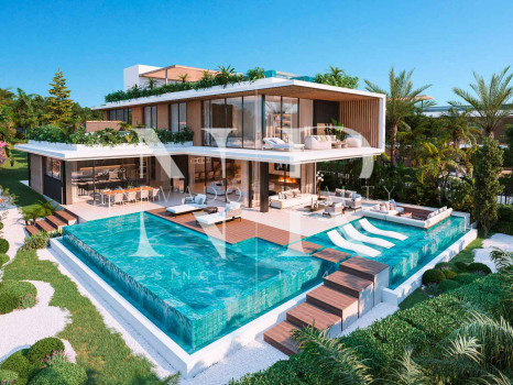 Newly built villa in Urbanisation Cascada de Camoján with panoramic sea views for sale