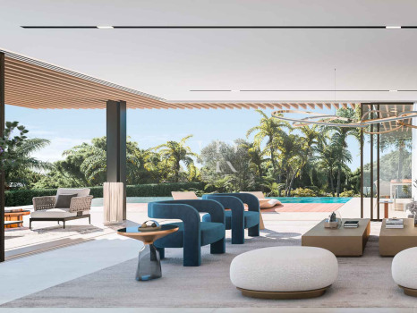 Newly built villa in Urbanisation Cascada de Camoján with panoramic sea views for sale